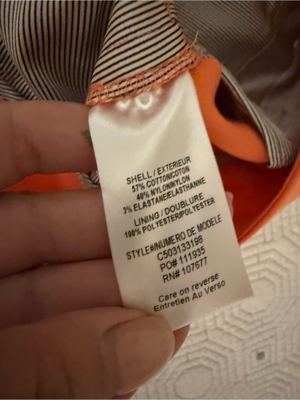 Alice + Olivia Bright Orange  Tailored Shorts - Picture 6 of 7